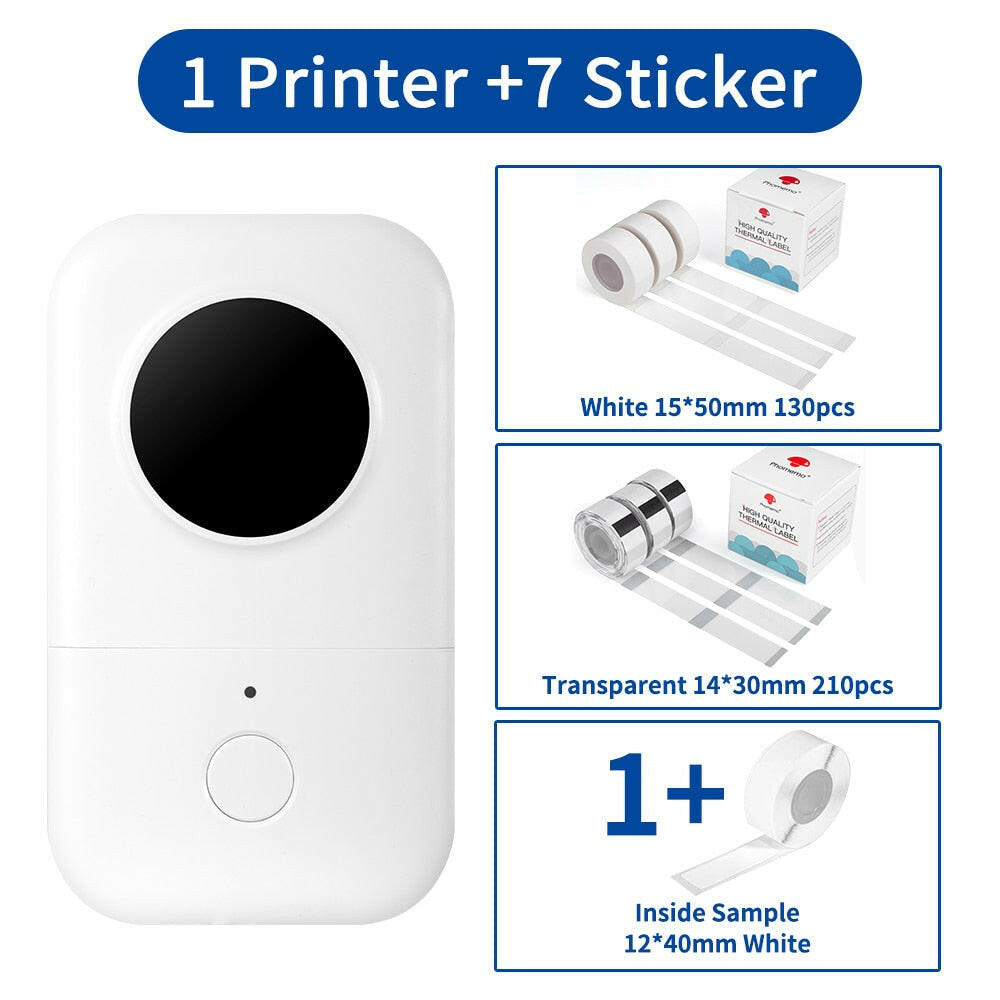 Phememo D30 Label Printer For Women Men Student Elder Thermal Printing for Home Office School 15mm Stickers Thermal Labels.