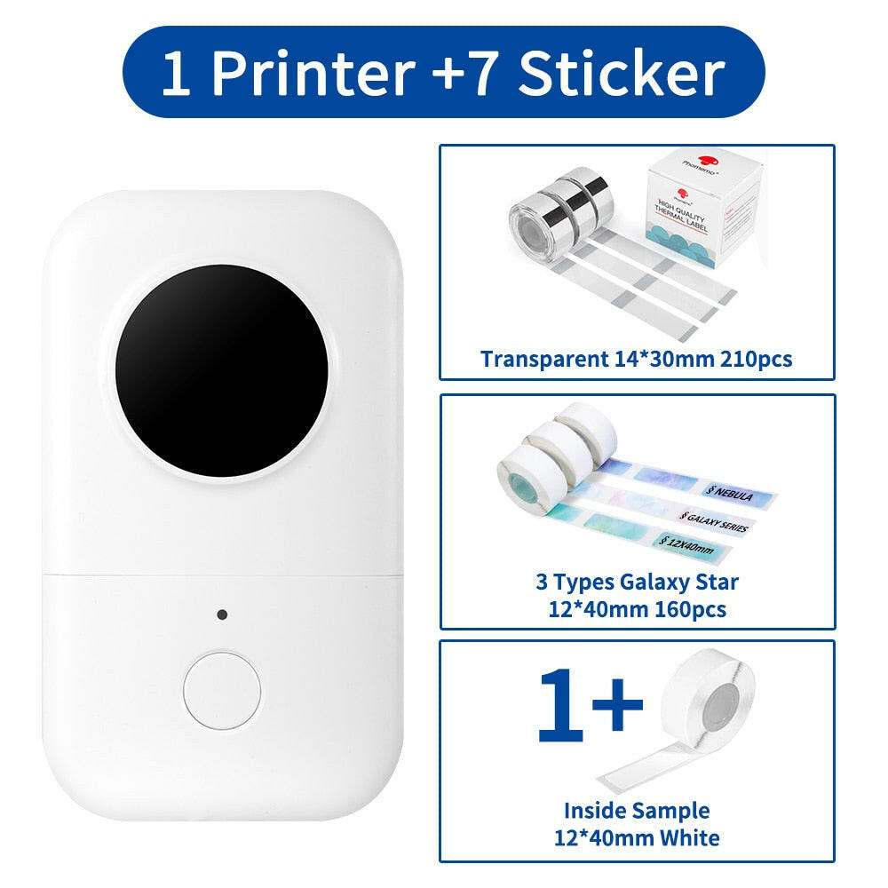Phememo D30 Label Printer For Women Men Student Elder Thermal Printing for Home Office School 15mm Stickers Thermal Labels.