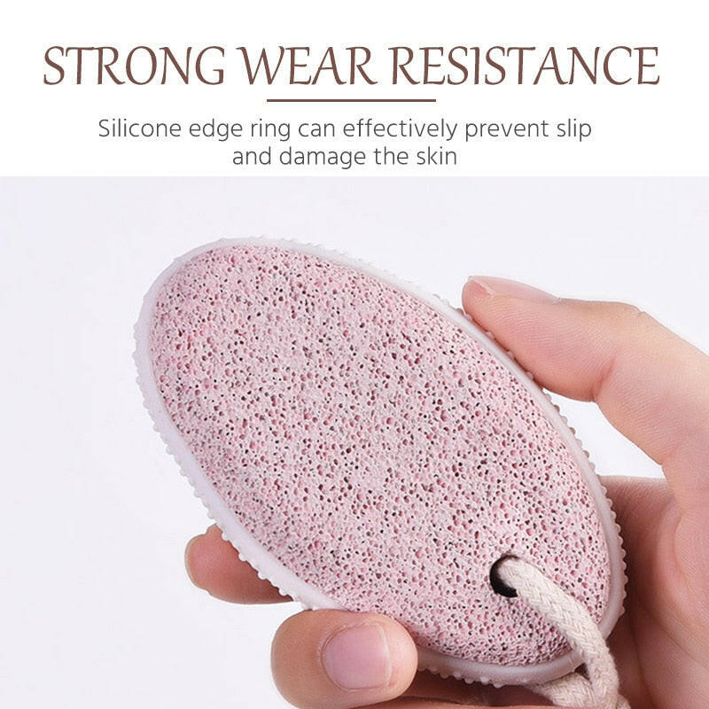 t111 1PC Foot Stone File Exfoliating Natural Lava Stone Tank Foot Massage Pumice Exfoliates Calluses Foot Skin Care Tool dev2-aff.