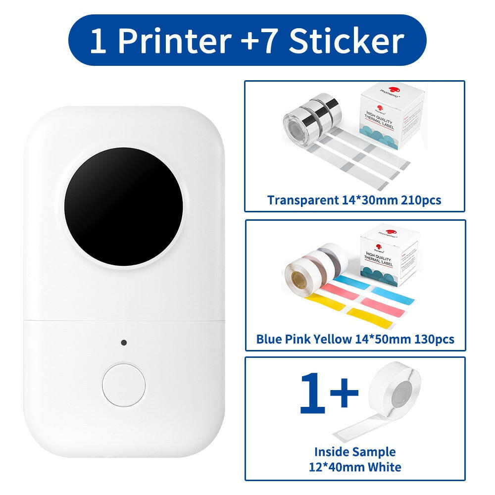 Phememo D30 Label Printer For Women Men Student Elder Thermal Printing for Home Office School 15mm Stickers Thermal Labels.