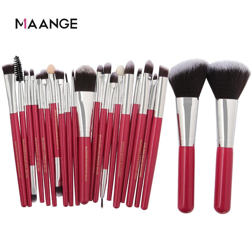 MAANGE 20/22/18 Pcs Makeup Brushes Set Cosmetic Foundation Powder Brush Eye Shadow Lip Blending Make Up Brush Tool Kit Maquiagem