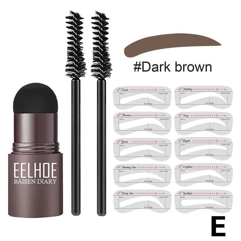 1 Set Eyebrow Stamp Brow Kit Gel Eyebrow Stencil Kit Waterproof Eyebrow Stamp Powder Makeup Reusable Eyebrow Stamp Stencil Kit.