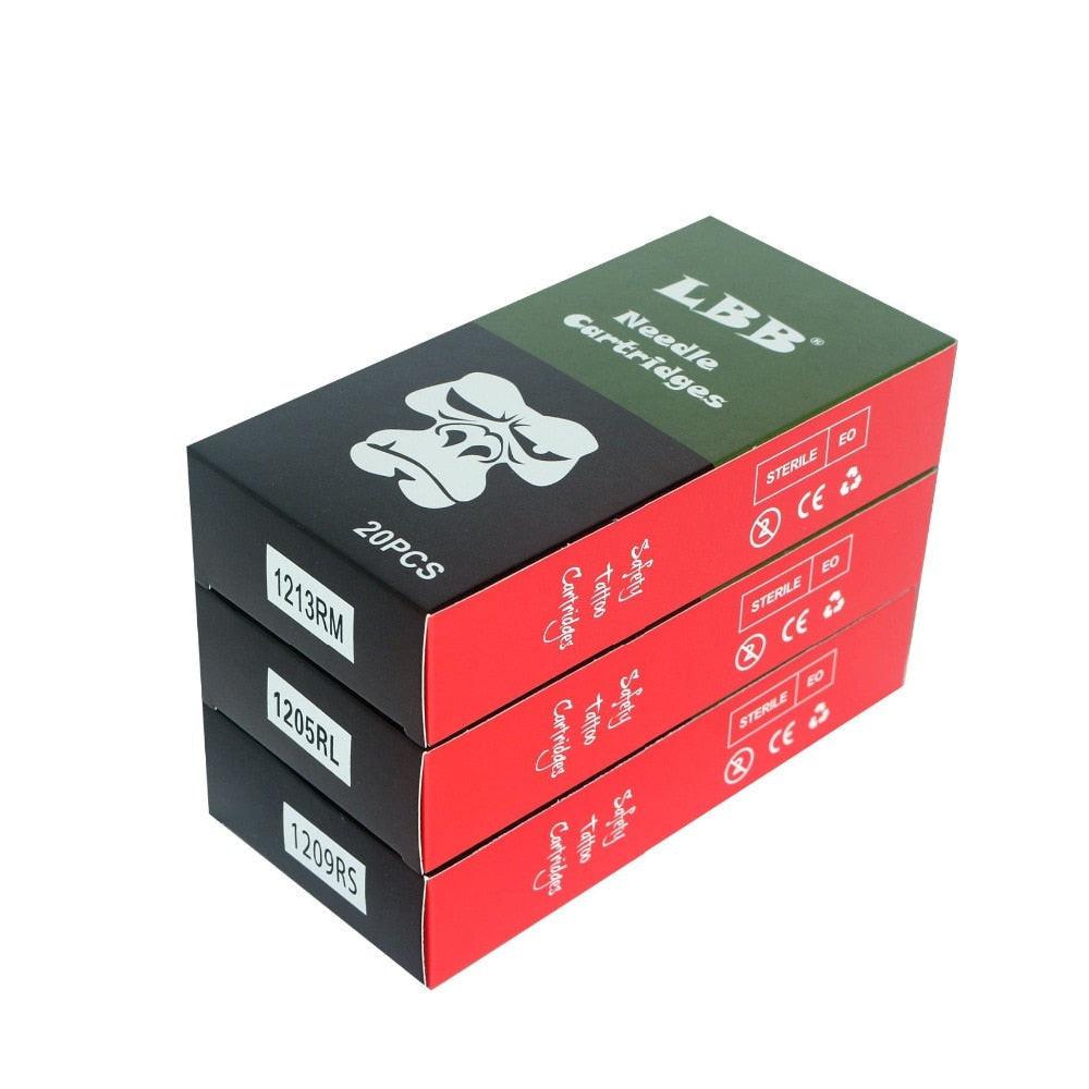 40pcs Cartridge Needles LBB Disposable Semi-Permanent Makeup Tattoo Cartridge Needle #12RS/Tattoo Gun Supplies Free Shipping.