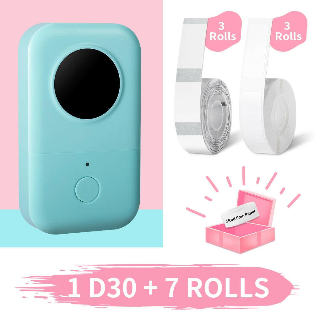 Phememo D30 Label Printer For Women Men Student Elder Thermal Printing for Home Office School 15mm Stickers Thermal Labels.