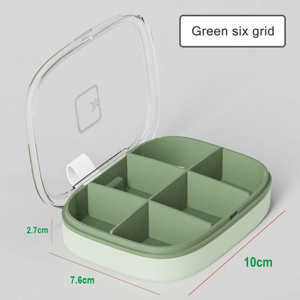 Tcare Travel Pill Organizer Moisture Proof Pills Box for Pocket Purse Daily Pill Case Portable Medicine Vitamin Holder Container.
