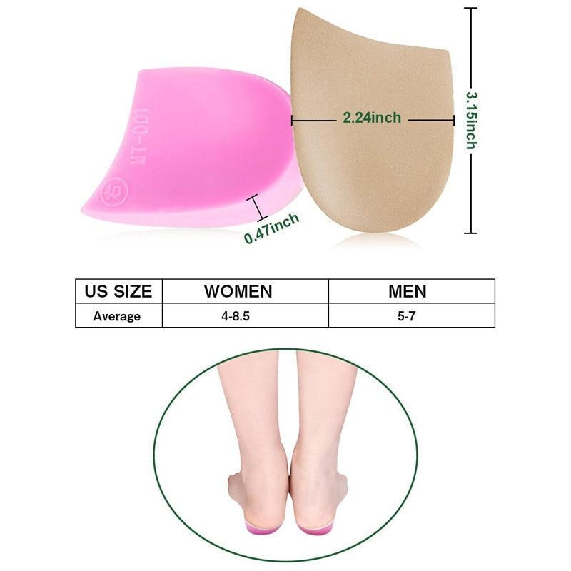 Tcare X/O Legs Orthopedic Shoes Insoles Silicone Gel Arch Support Pad for Women Flat Foot Orthotic Inserts Pain Relief High Heel.