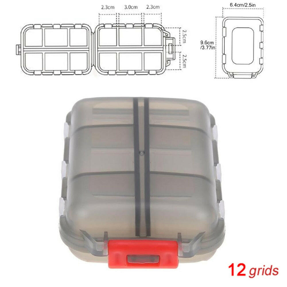 Tcare Travel Pill Organizer Moisture Proof Pills Box for Pocket Purse Daily Pill Case Portable Medicine Vitamin Holder Container.