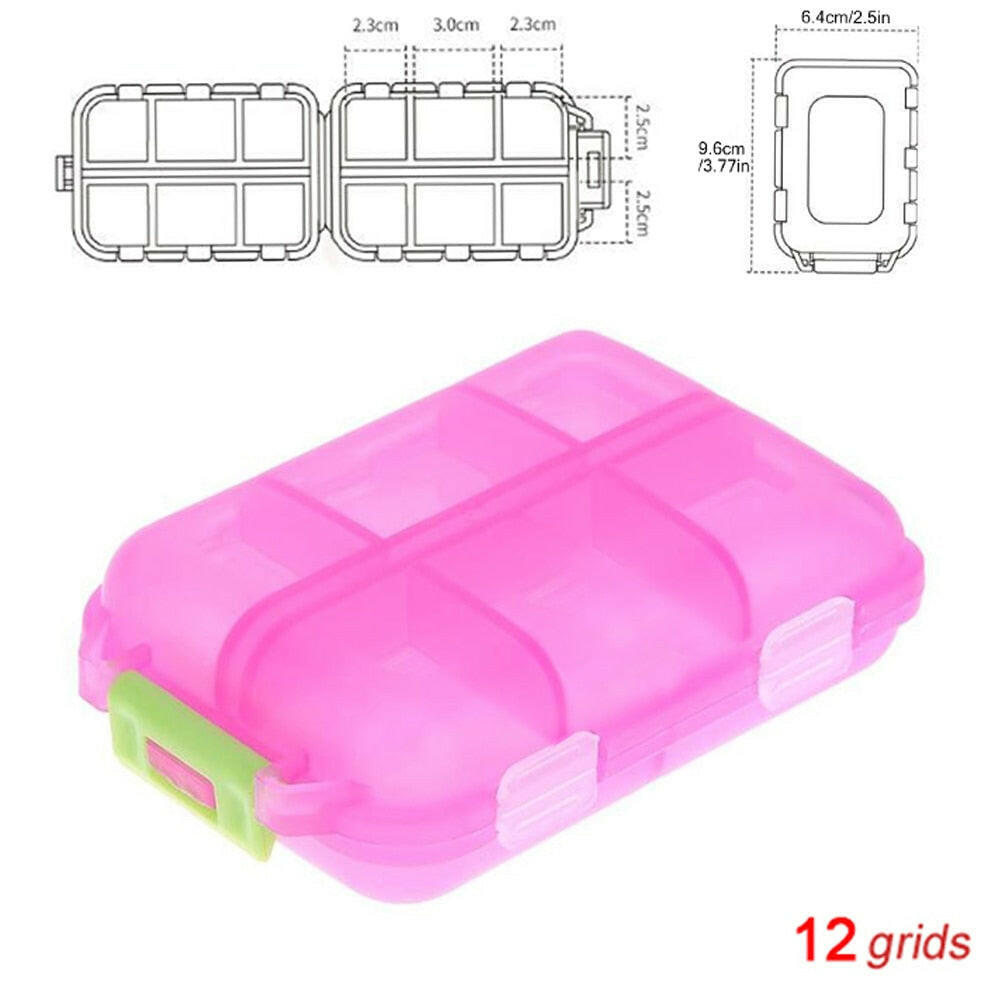 Tcare Travel Pill Organizer Moisture Proof Pills Box for Pocket Purse Daily Pill Case Portable Medicine Vitamin Holder Container.