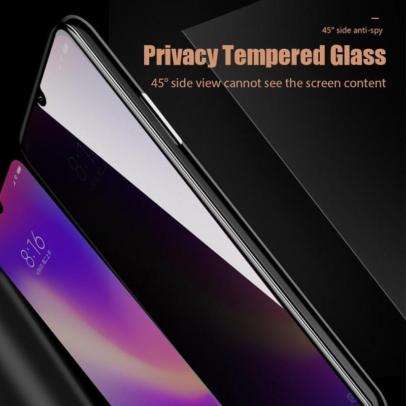 1-2Pc Anti Spy Screen Protector for Xiaomi Redmi Note 10 9 8 Pro 9s 9t 8T 8 7 10s 9A 9 9C Privacy Glass on Poco X3 Pro M3 F3 F2.