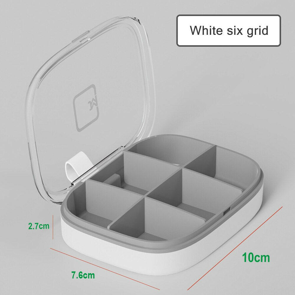 Tcare Travel Pill Organizer Moisture Proof Pills Box for Pocket Purse Daily Pill Case Portable Medicine Vitamin Holder Container.