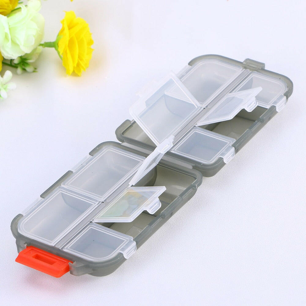 Tcare Travel Pill Organizer Moisture Proof Pills Box for Pocket Purse Daily Pill Case Portable Medicine Vitamin Holder Container.