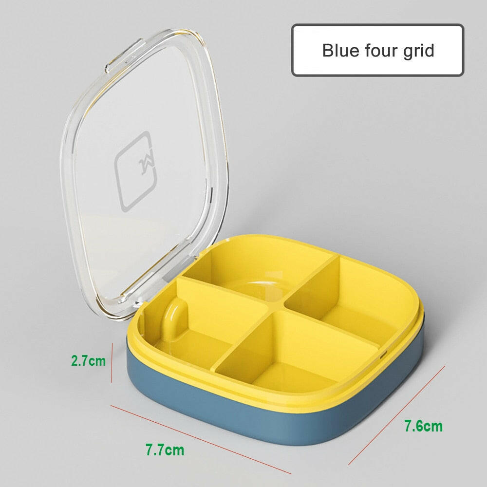 Tcare Travel Pill Organizer Moisture Proof Pills Box for Pocket Purse Daily Pill Case Portable Medicine Vitamin Holder Container.