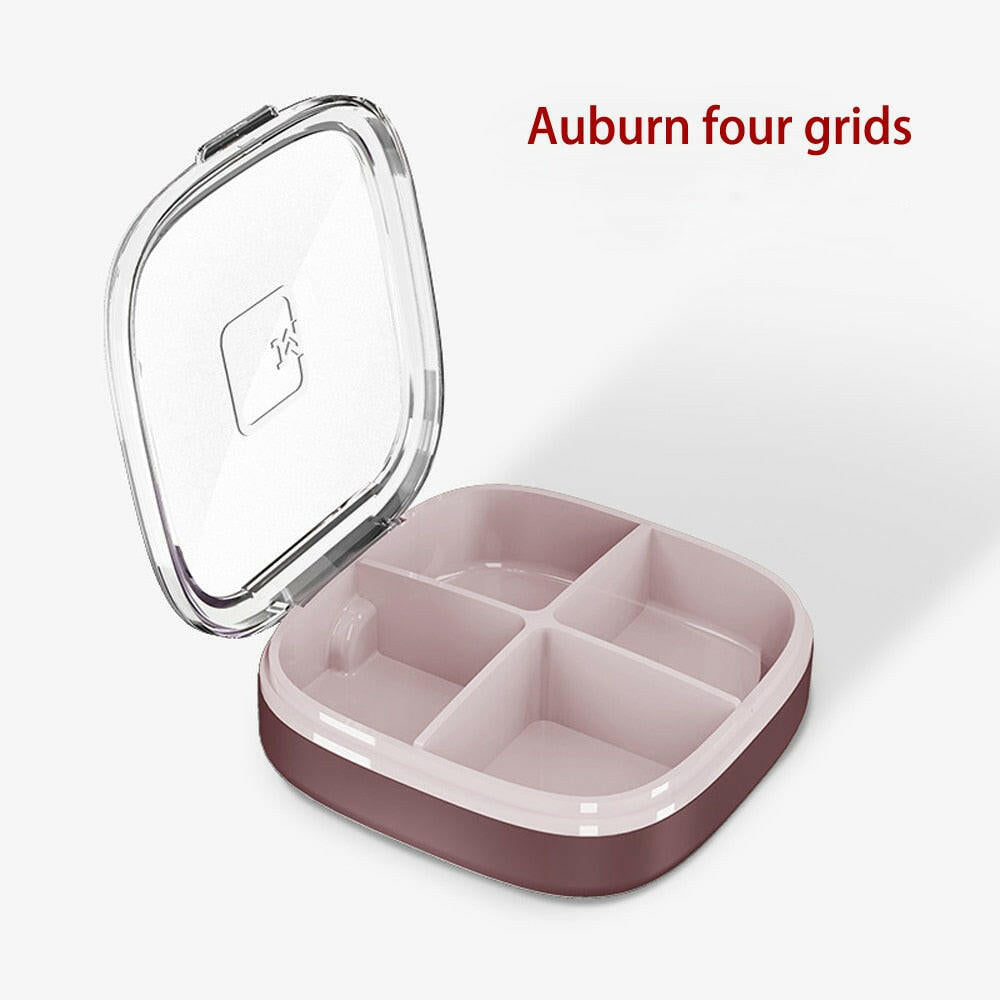Tcare Travel Pill Organizer Moisture Proof Pills Box for Pocket Purse Daily Pill Case Portable Medicine Vitamin Holder Container.