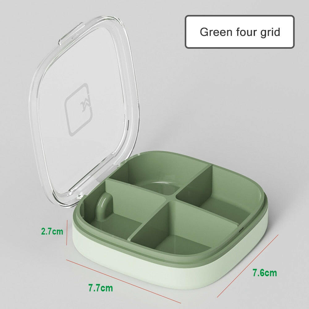 Tcare Travel Pill Organizer Moisture Proof Pills Box for Pocket Purse Daily Pill Case Portable Medicine Vitamin Holder Container.