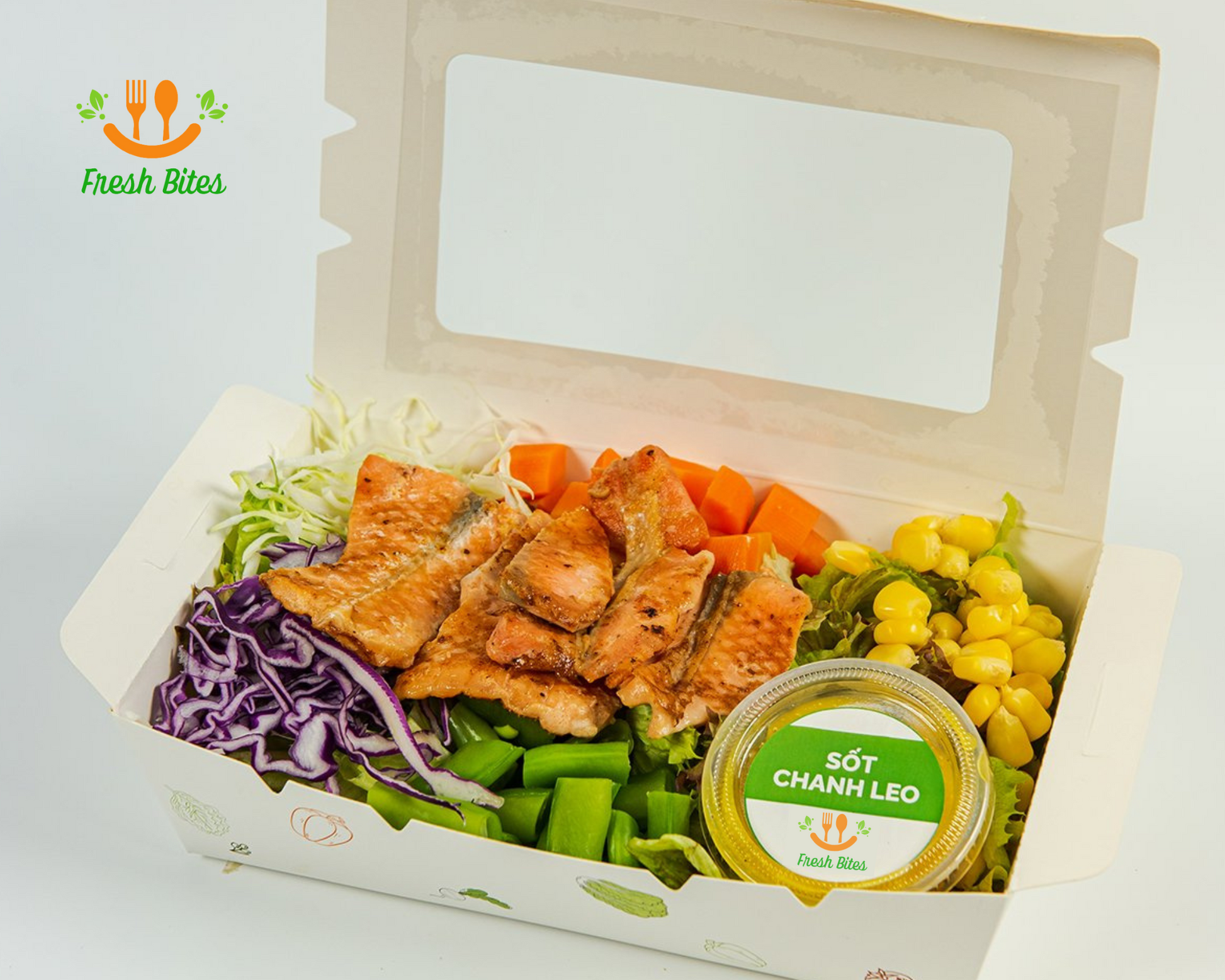 Salad Cá Hồi Rau Mầm