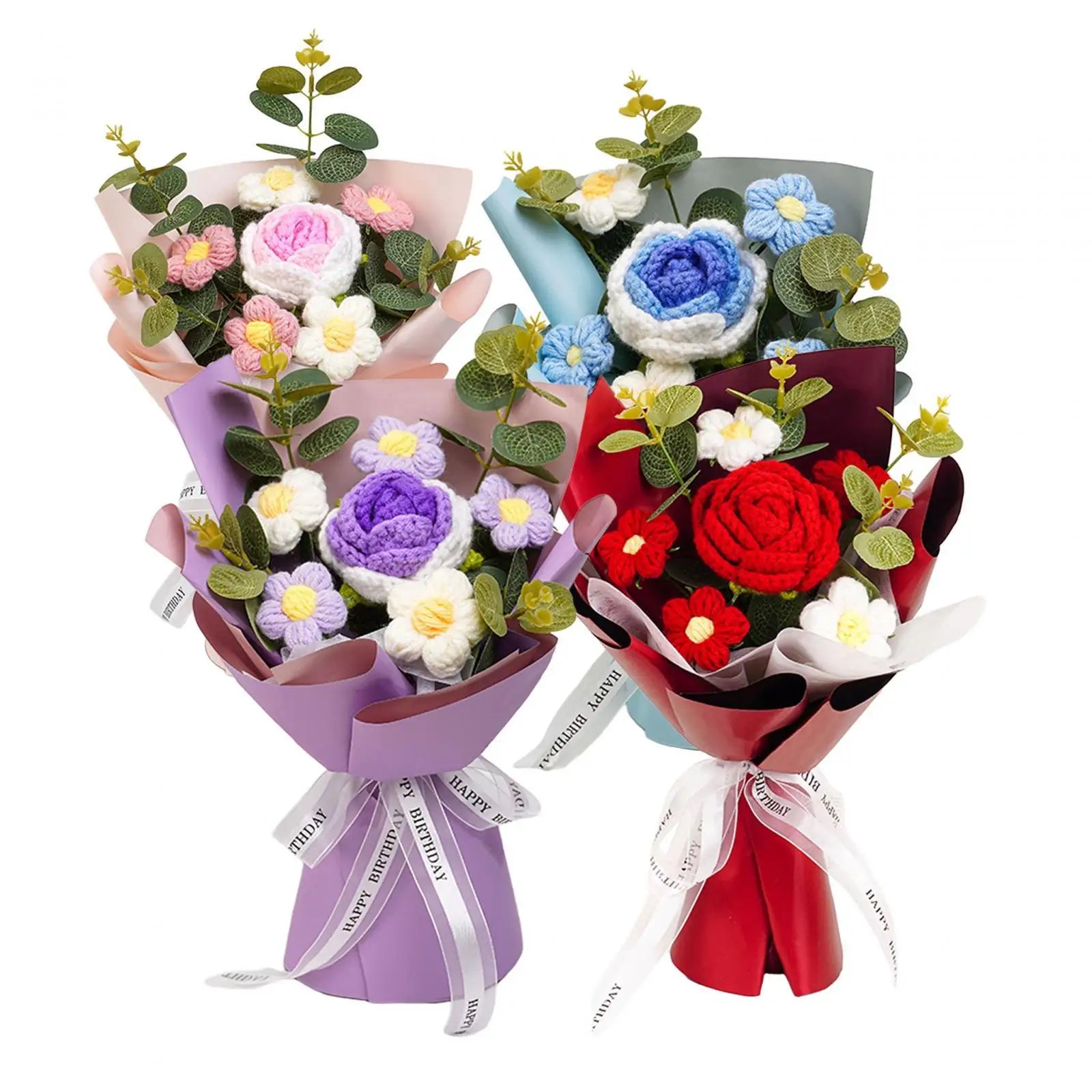 Handmade Crochet Flower Bouquet – Timeless Gift.
