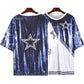 Shimmering Blue Star Sequin Dress for Stunning Style.