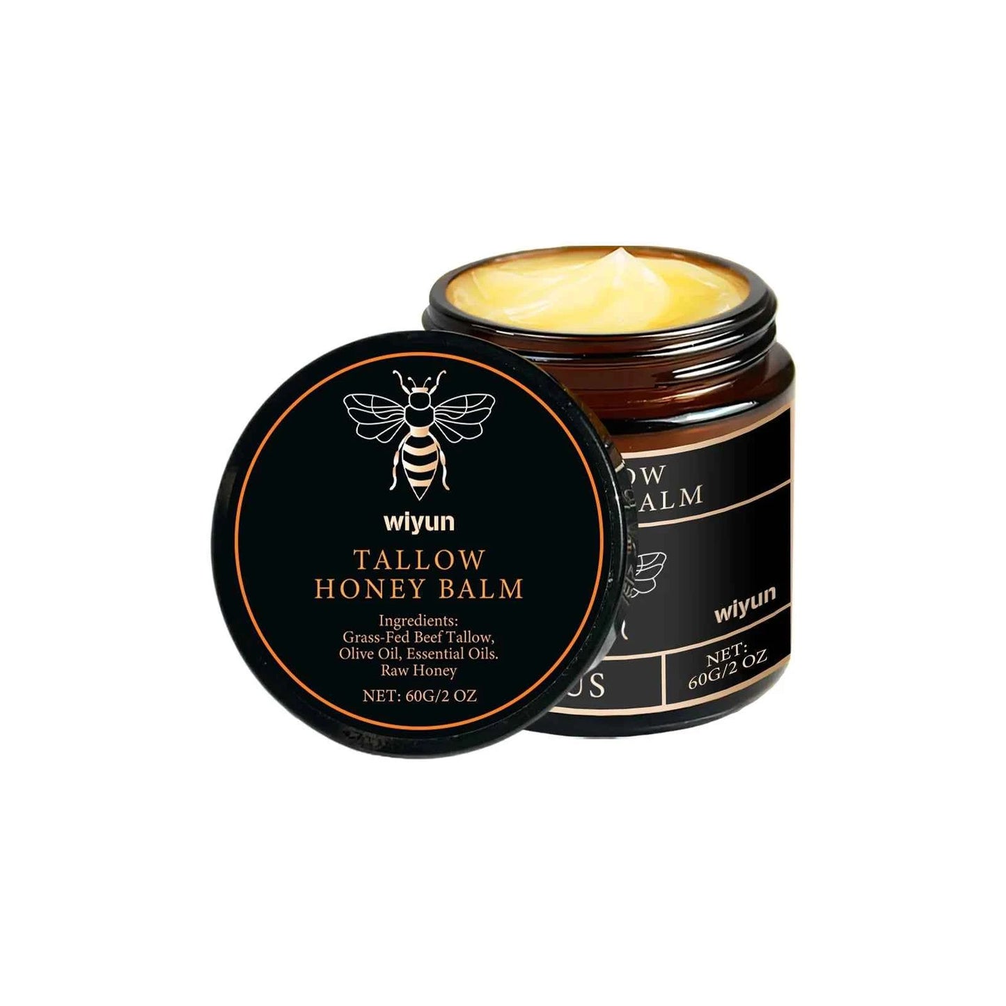 Tallow Honey Balm Deep Hydrating Relieve Dryness Lightening Body Lotion Tighten Fine Lines Shrink Pores Lift Collagen Face Cream.