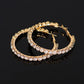Accessories for Women Crystal Hoop Earrings for Women Valentine's Day Mother's Day Gift  Wedding Engagement Earring Jewelry.