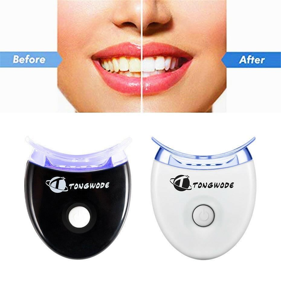 wtf 5 LED Chips Teeth Whitening Accelerator Cleaning Teeth Whitening Light  Stains Dental Bleaching Equiptment.