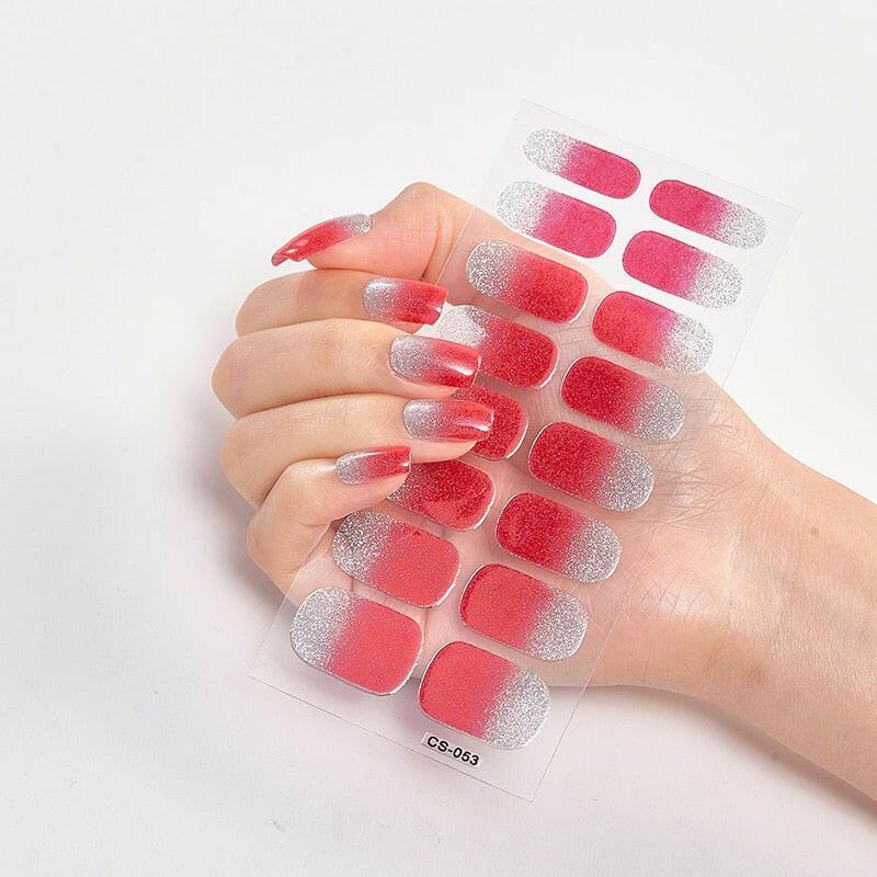 wtf Pure Solid Color Nail Stickers Adhesive Minimalist Design Fashion Nail Stickers Designer Nail Decals Nail Strips Nail Tips.