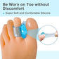 Sumifun Blue Soft Silicone Gel Toe Separator Hallux Valgus Bunion Spacers Thumb Corrector Foot Care Tool 1Pairs/2pcs.