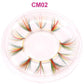 OKAYLASH 3D 6D False Colored Eyelashes Natural Real Mink fluffy Style  Eye lash Extension Makeup Cosplay Colorful Eyelash