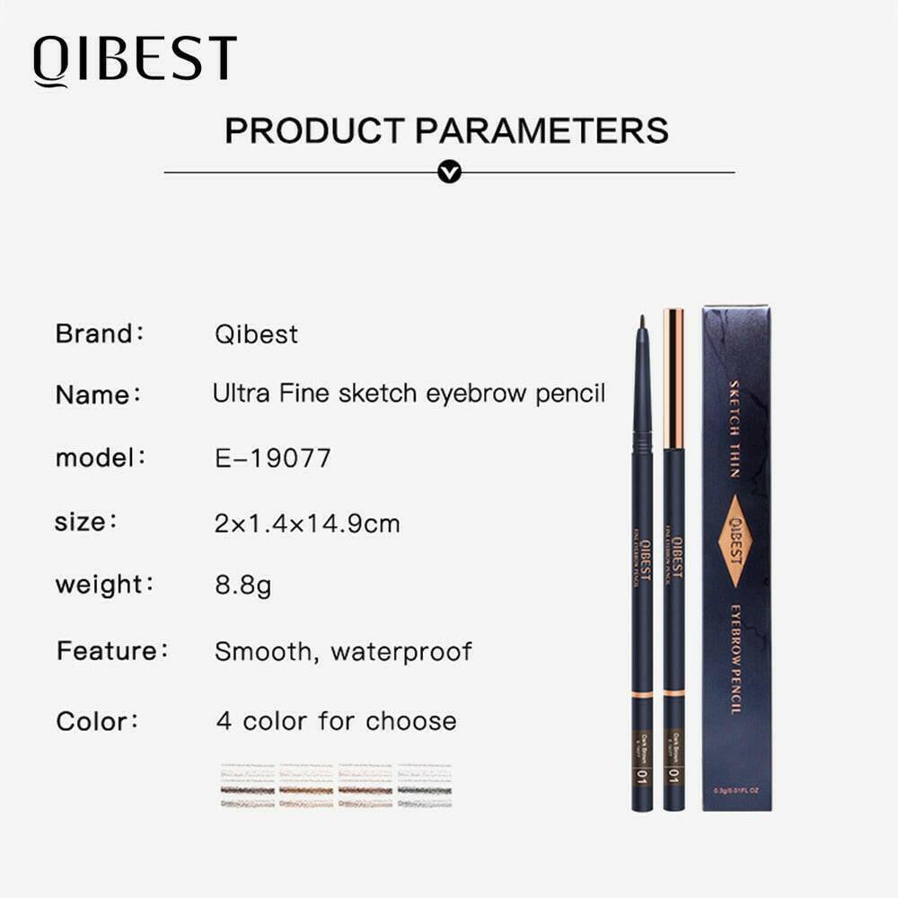 wtf QIBEST EyeBrow Pencil Cosmetics Makeup Tint Natural Long Lasting Eyebrow Pen Waterproof Ultra Fine 1.5mm Eye brow Makeup Beauty.