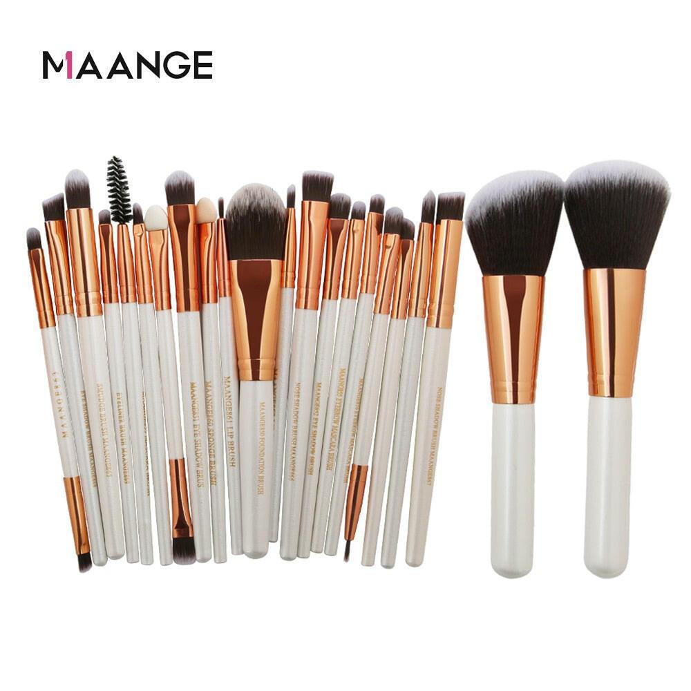 wtf MAANGE 20/22/18 Pcs Makeup Brushes Set Cosmetic Foundation Powder Brush Eye Shadow Lip Blending Make Up Brush Tool Kit Maquiagem.