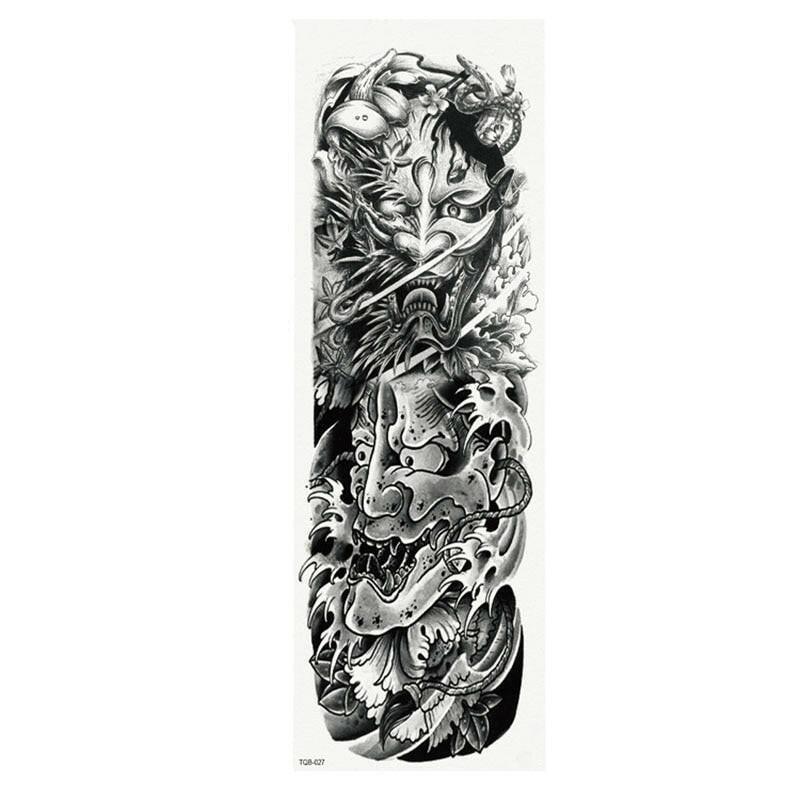 wtf Waterproof Temporary Tattoo Full Arm Temporary Tattoo Body Stickers for Man Women Dropshipping.