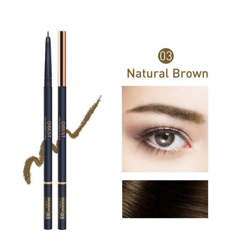 wtf QIBEST EyeBrow Pencil Cosmetics Makeup Tint Natural Long Lasting Eyebrow Pen Waterproof Ultra Fine 1.5mm Eye brow Makeup Beauty.