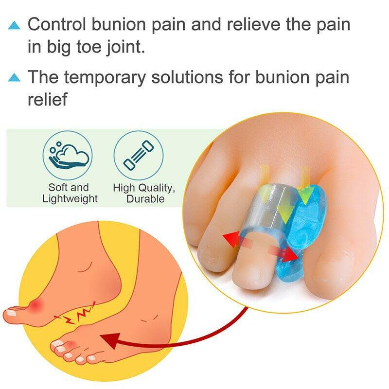 wtf Sumifun Blue Soft Silicone Gel Toe Separator Hallux Valgus Bunion Spacers Thumb Corrector Foot Care Tool 1Pairs/2pcs.