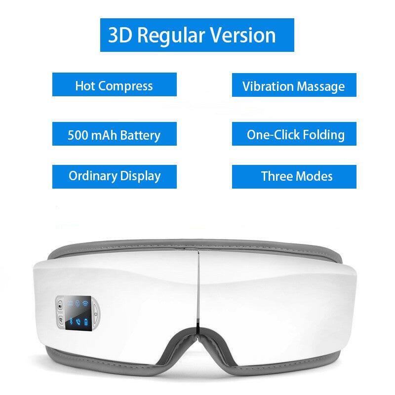 wtf 4D Smart Airbag Vibration Eye Massager Eye Care Instrumen Heating Bluetooth Music Relieves Fatigue And Dark Circles.