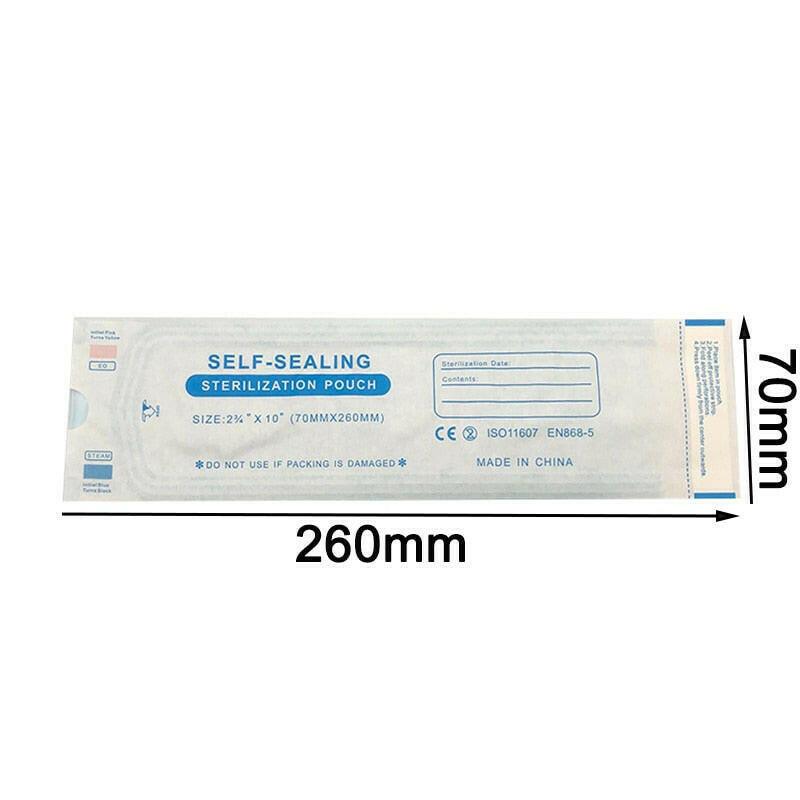 wtf 200pcs/Pack Dentista Self Sealing Sterilization Pouch Dentistry Medical Grade Paper+CPP/PET Film Odontologia Tattoo Accessories.