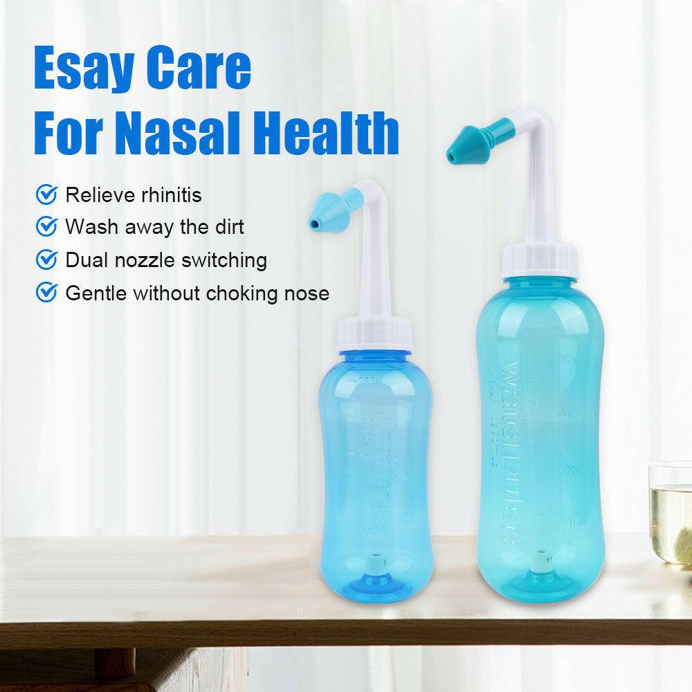 wtf 1set 300ML Nasal irrigator Nasal Rinse Bottle Nasal Wash Cleaner Nose Protector Avoid Allergic Rhinitis Adults Children Neti Pot.