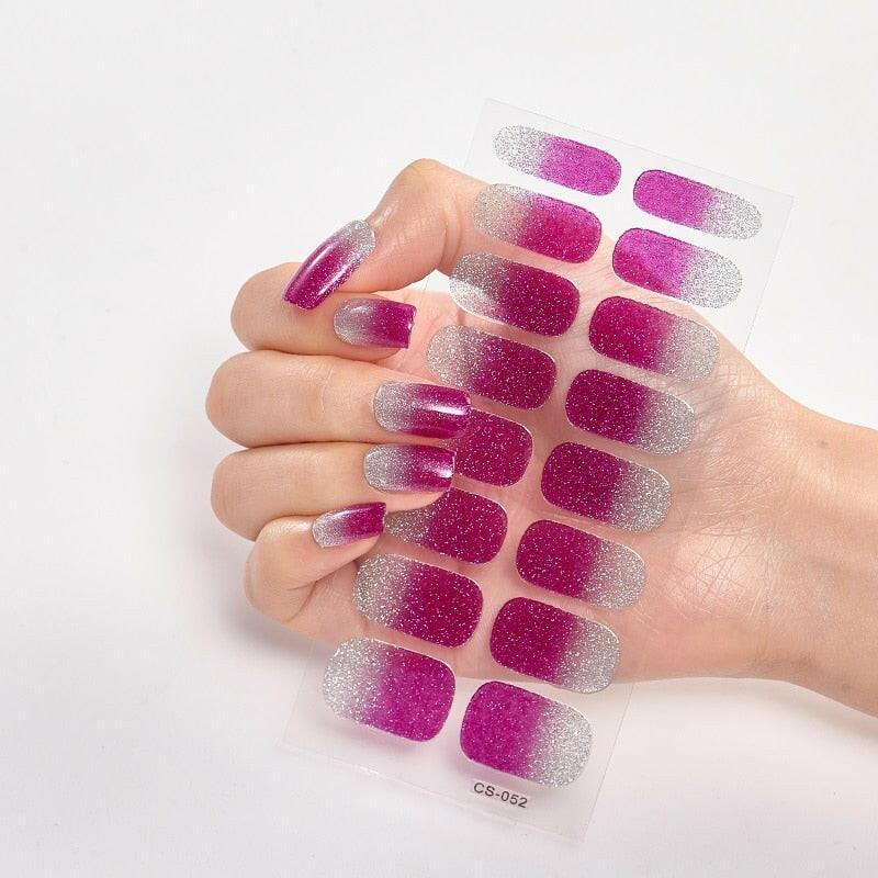 wtf Pure Solid Color Nail Stickers Adhesive Minimalist Design Fashion Nail Stickers Designer Nail Decals Nail Strips Nail Tips.