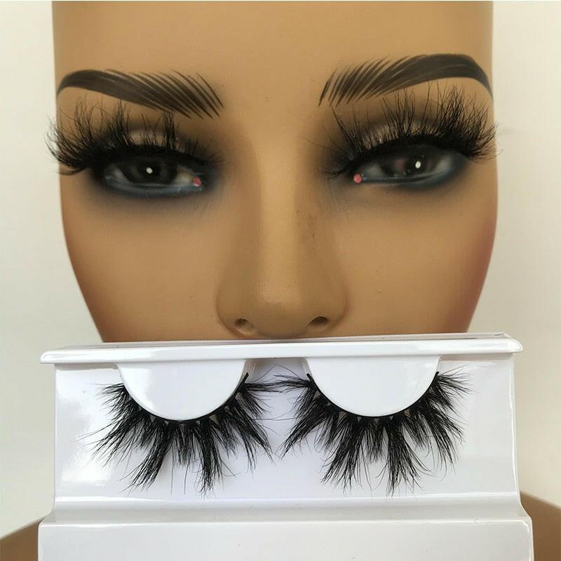 wtf Sleek Chic Fluffy False Eyelashes 25mm Mink Lashes Wholesale Long Full Strip Lashes Vendors Mink Eyelashes Extension Bulk 1 Pair.