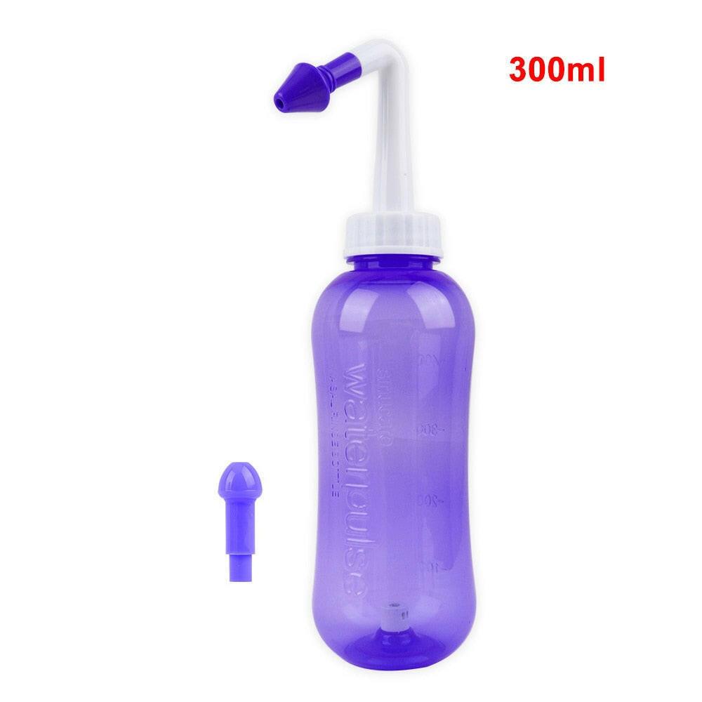 wtf 1set 300ML Nasal irrigator Nasal Rinse Bottle Nasal Wash Cleaner Nose Protector Avoid Allergic Rhinitis Adults Children Neti Pot.