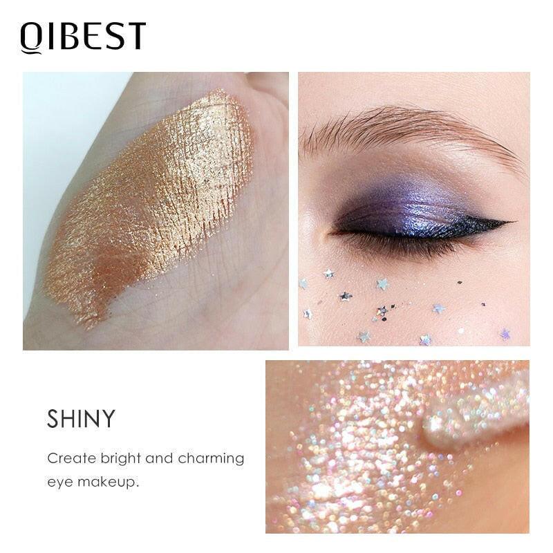 wtf QIBEST 15 Colors Eyeshadow Stick Shining Makeup Glitter Pigment Waterproof Eye Shadow Stick Smoky Liquid Eye Shadow Cosmetics.