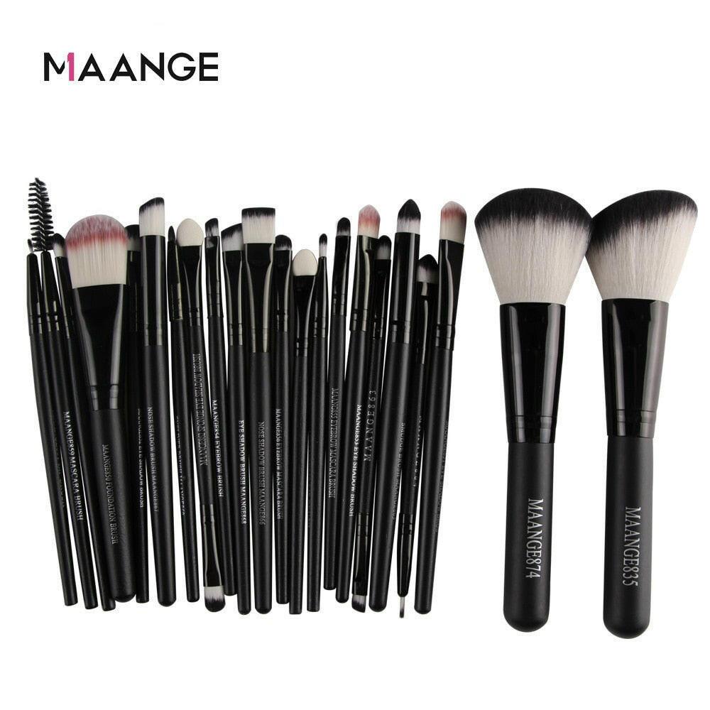 wtf MAANGE 20/22/18 Pcs Makeup Brushes Set Cosmetic Foundation Powder Brush Eye Shadow Lip Blending Make Up Brush Tool Kit Maquiagem.