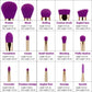 Jessup Makeup Brushes Set 15pcs Purple/Dark Violet Brochas Maquillaje Pinceaux Maquillage Eyeshadow Powder Liner Contour Spoolie.