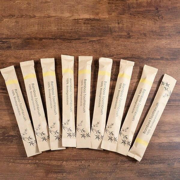 wtf 10 Piece soft bristles bamboo toothbrush eco friendly vegan tooth brush escova de dente cepillo de dientes bambu brosse a dent.