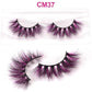 3333b OKAYLASH 3D 6D False Colored Eyelashes Natural Real Mink fluffy Style  Eye lash Extension Makeup Cosplay Colorful Eyelash.
