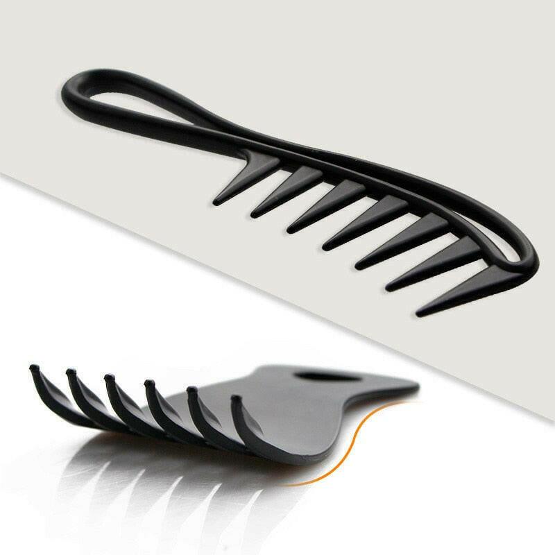 wtf Handle Grip Large Tooth Detangling Curly Hair Comb Back Head Styling Beard Oil Comb Men Hairdressing Wide Teeth Comb Set Gift.