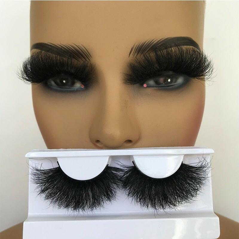 wtf Sleek Chic Fluffy False Eyelashes 25mm Mink Lashes Wholesale Long Full Strip Lashes Vendors Mink Eyelashes Extension Bulk 1 Pair.