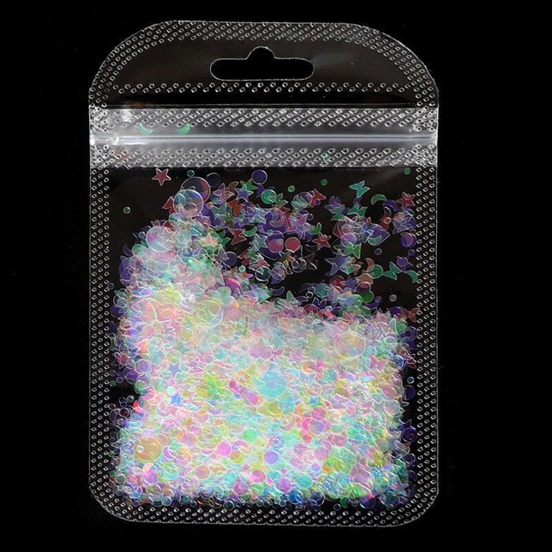 3333b Holographic Red Butterfly Nail Art Glitter Sequins 3D Laser Sheet Manicure Charm Parts For Nail Design Decoration Accessories.