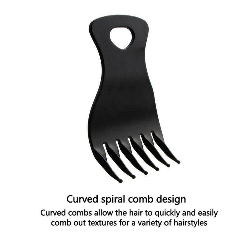 wtf Handle Grip Large Tooth Detangling Curly Hair Comb Back Head Styling Beard Oil Comb Men Hairdressing Wide Teeth Comb Set Gift.