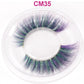 OKAYLASH 3D 6D False Colored Eyelashes Natural Real Mink fluffy Style  Eye lash Extension Makeup Cosplay Colorful Eyelash.