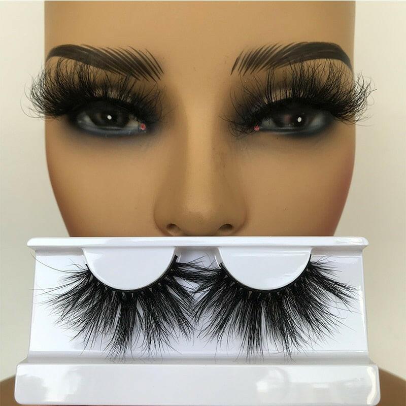 wtf Sleek Chic Fluffy False Eyelashes 25mm Mink Lashes Wholesale Long Full Strip Lashes Vendors Mink Eyelashes Extension Bulk 1 Pair.