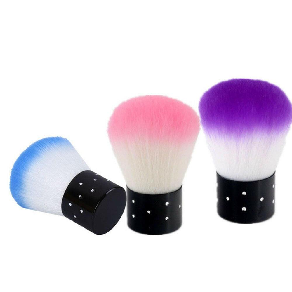 wtf 1pc Nail Brush Tools File Nail Art Care Manicure Pedicure Soft Remove Dust Small Angle Cleaner Acrylic&UV  Powder Remover Brush.